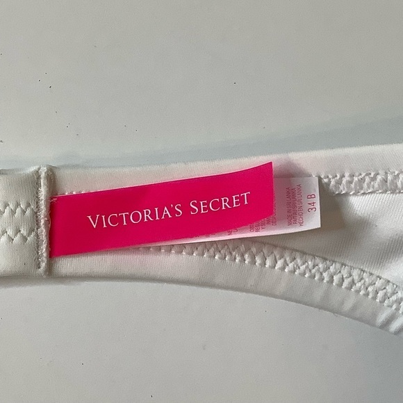 Victoria’s Secret Aqua Waves sequins bandeau strapless bikini top SZ 34B EUC - Picture 3 of 12